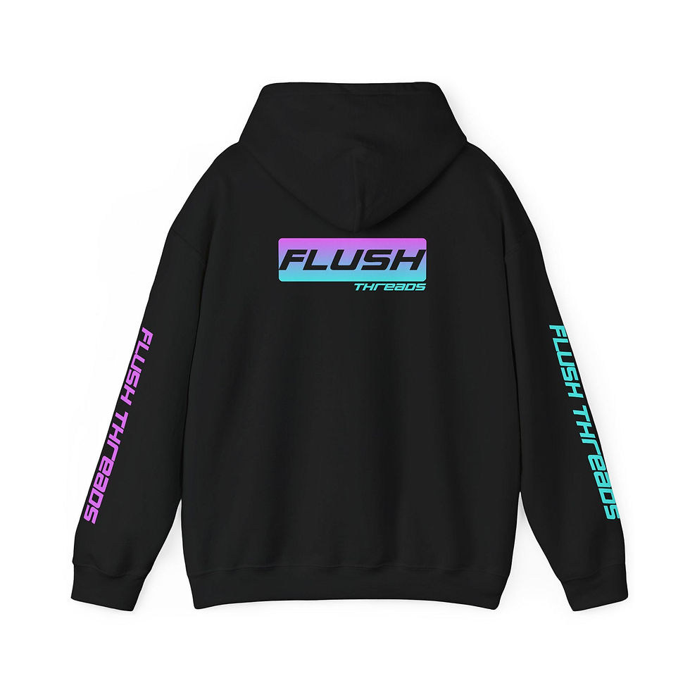 Thumbnail: Classic - Flush Threads Neon Pink - Unisex Hoodie