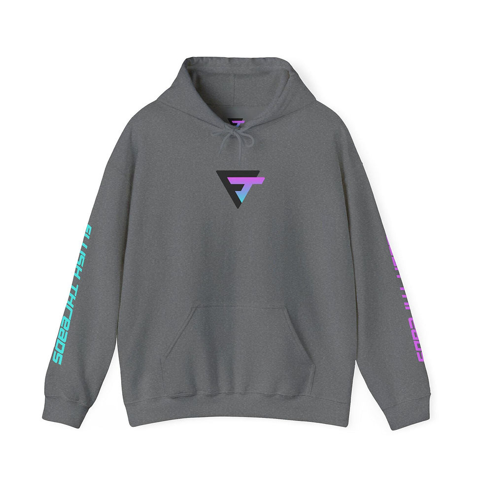 Thumbnail: Classic - Flush Threads Neon Pink - Unisex Hoodie
