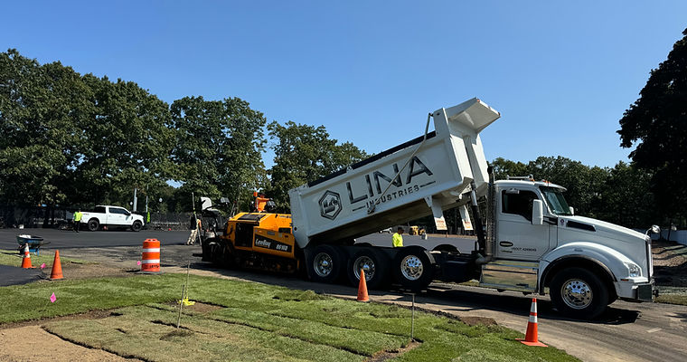 Precision paving with high-grade materials