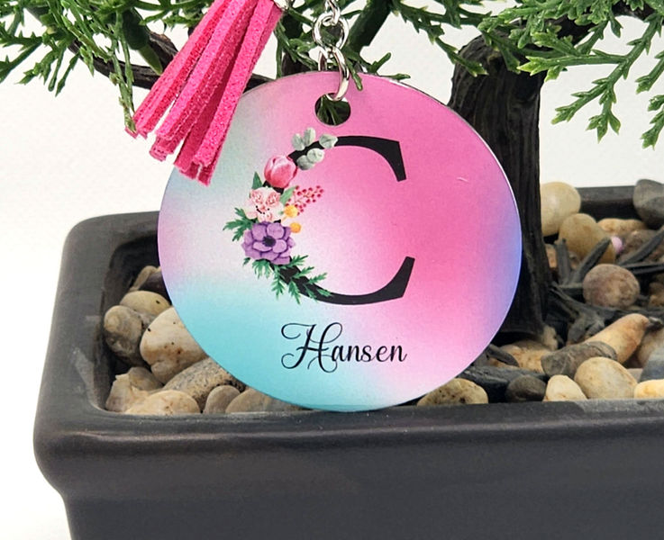 Vibrant Vibes Metal Keychain