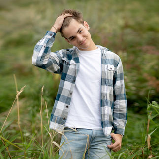 Modern urban senior portrait photography