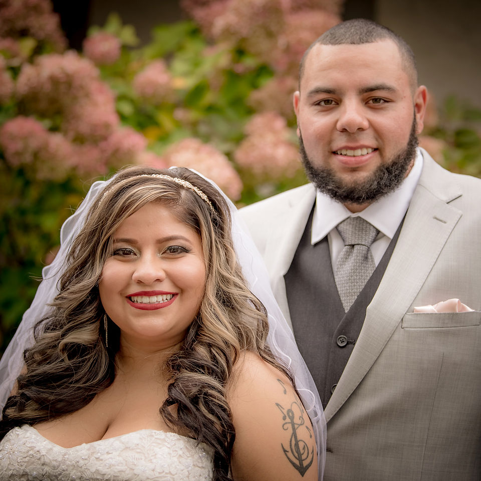 Bride and Groom photographed by Charnell Timms wedding photographer