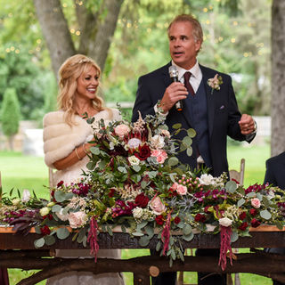 Bride and Groom at reception