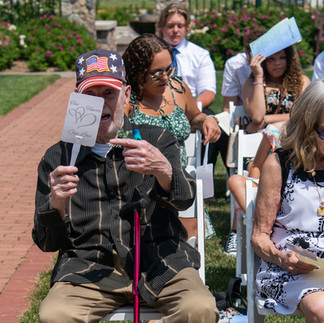 Guests at Millennium Gardens Wedding