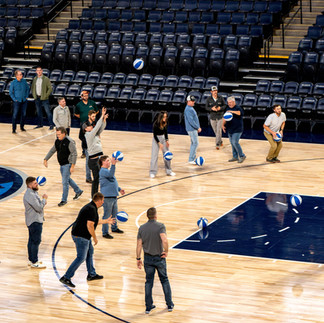 Shooting Baskets at Target Center in Minneapolis