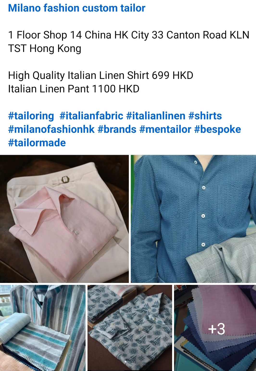 Tailor Made Shirts & Pants 