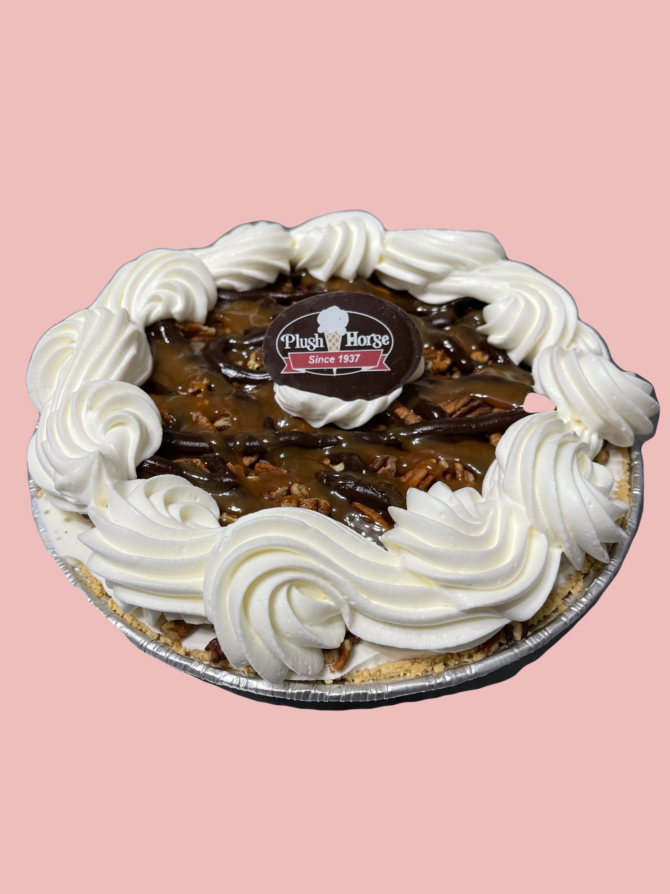 Turtle Pie w/graham cracker crust