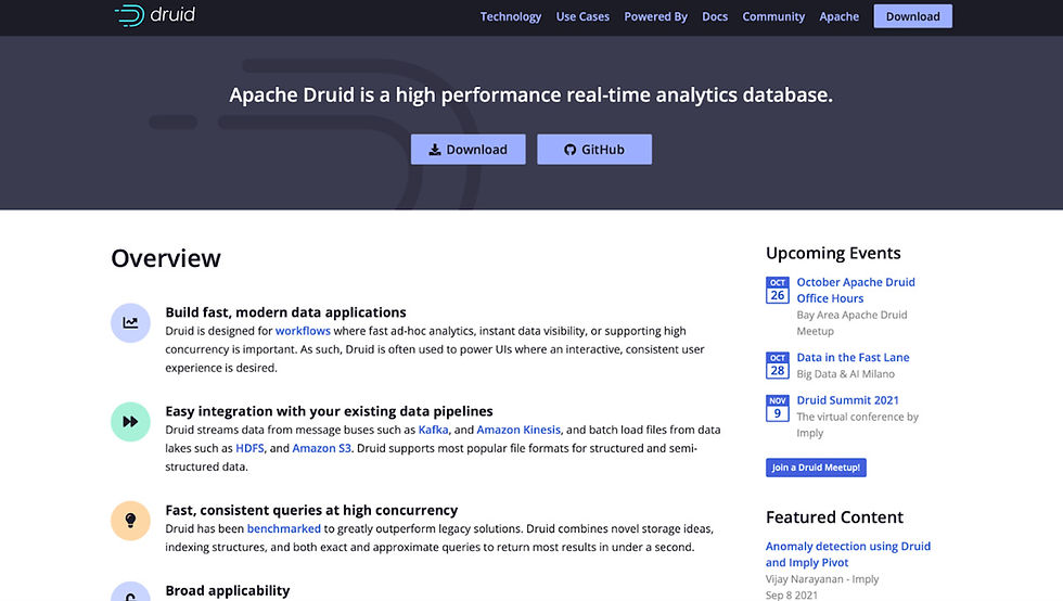 Tools phân tích dữ liệu: Apache Druid