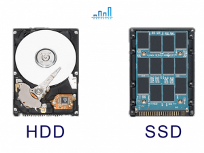 2 loại ổ cứng phổ biến: HDD và SSD dành cho các laptop phục vụ ngành nghề Data Analytics