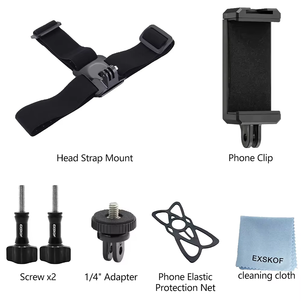 Thumbnail: Head Strap Mount Wearing Headband Holder For Gopro Hero 13 12 11 10 9 8 7 6 5 AK