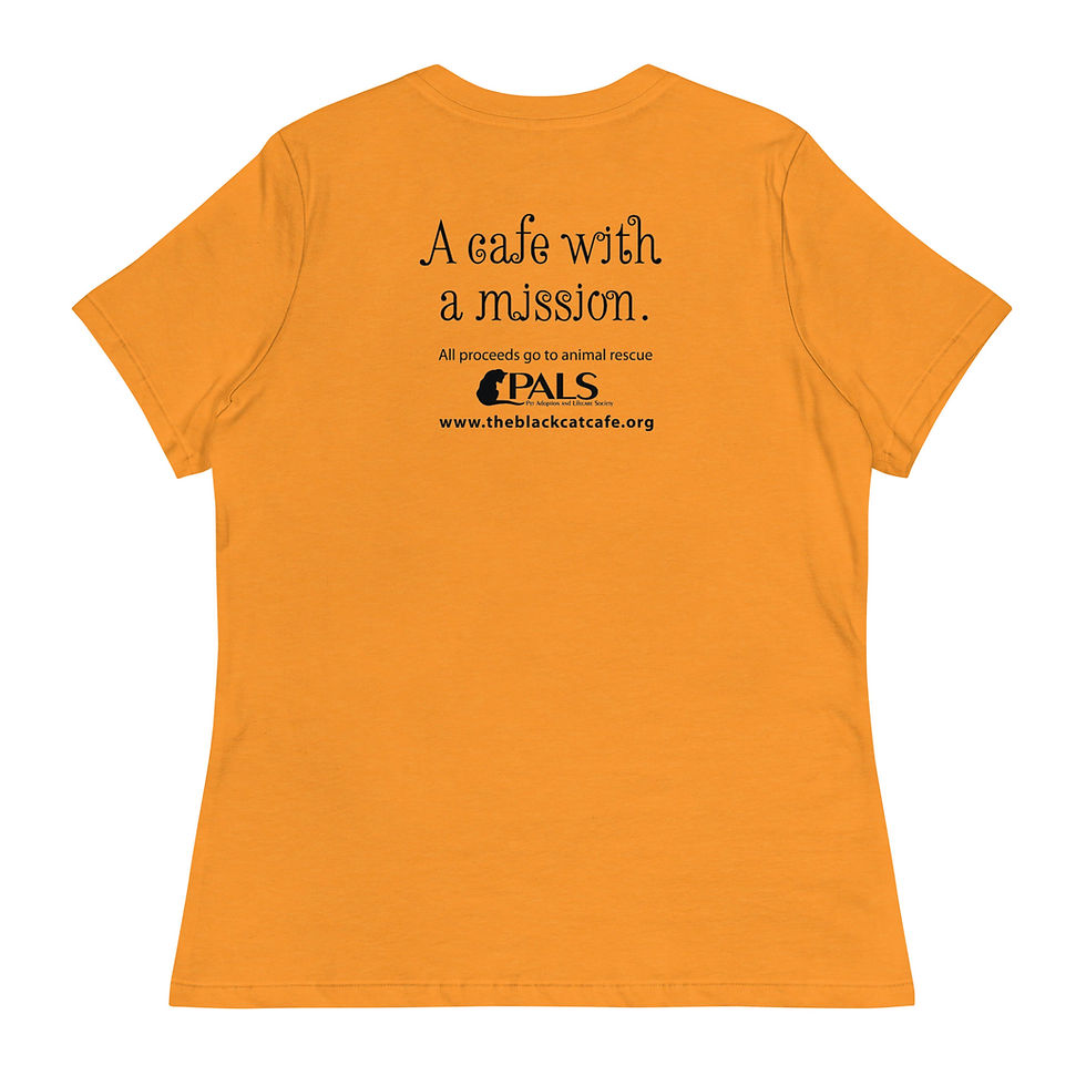 Thumbnail: Black Cat Cafe:  Women's Relaxed T-Shirt