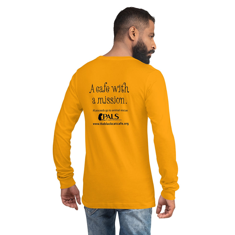 Thumbnail: Black Cat Cafe:  Unisex Long Sleeve Tee