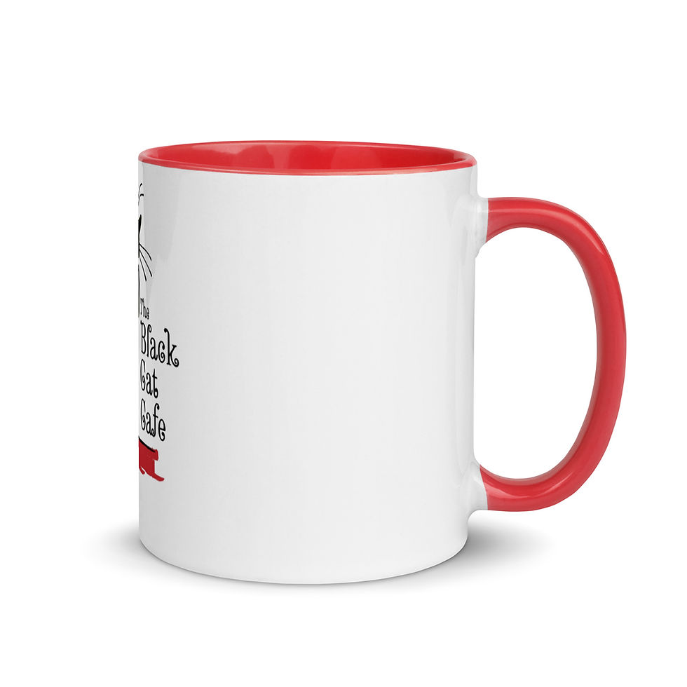 Thumbnail: Black Cat Cafe: Mug with Color Inside