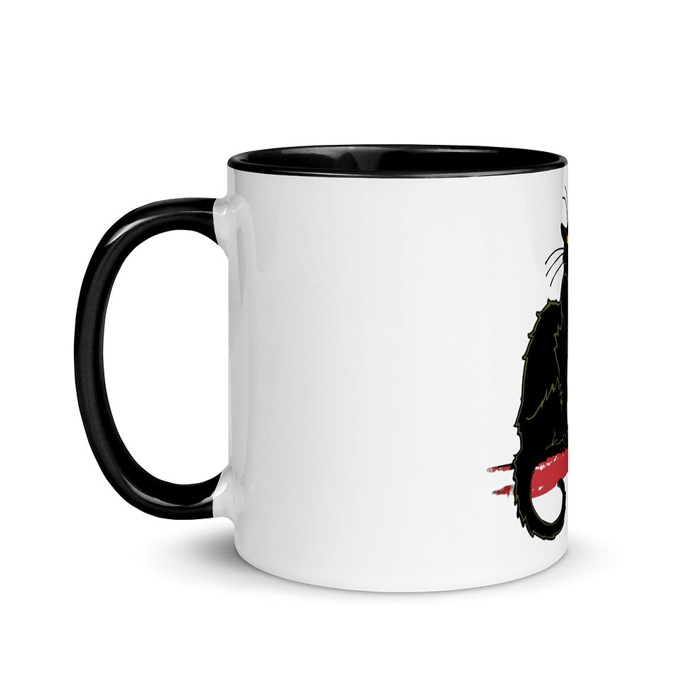 Thumbnail: Black Cat Cafe: Mug with Color Inside