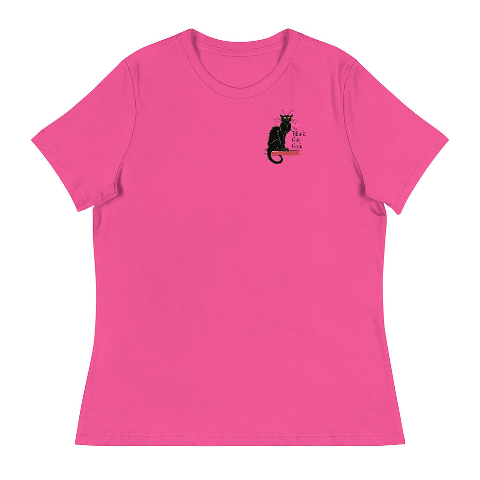 Thumbnail: Black Cat Cafe:  Women's Relaxed T-Shirt