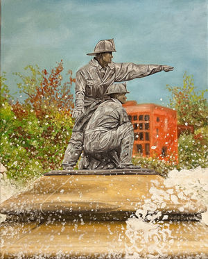 Firefighter Kansas City Memorial Fountain
