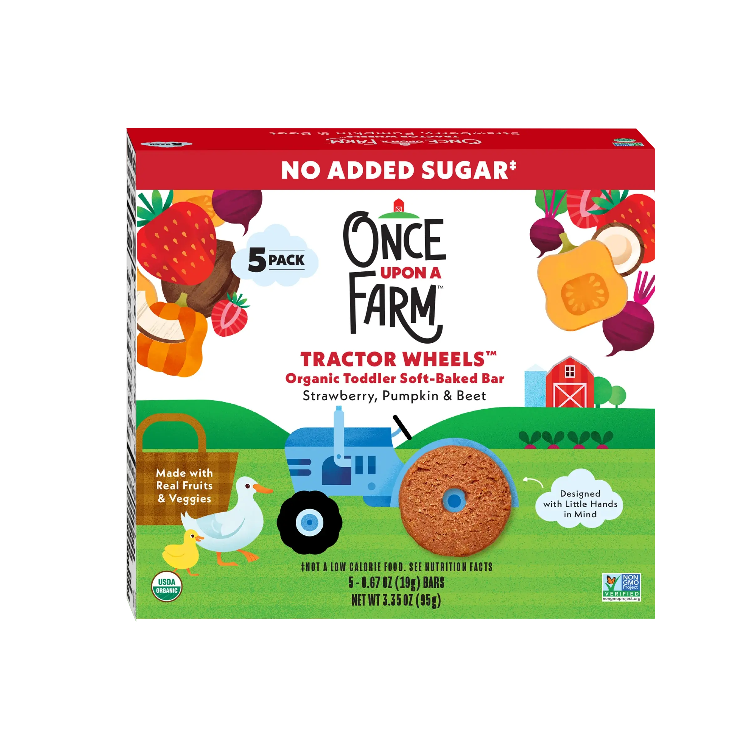 Once Upon a Farm Strawberry, Pumpkin & Beet Tractor Wheels