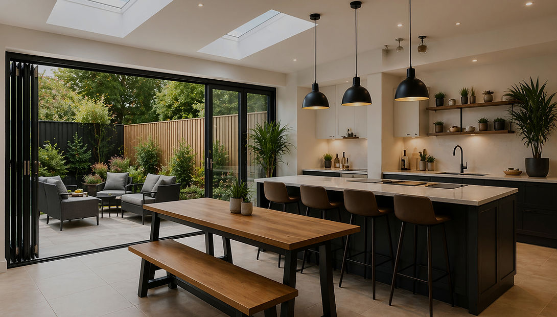 Open plan kitchen extension in Barnet wi