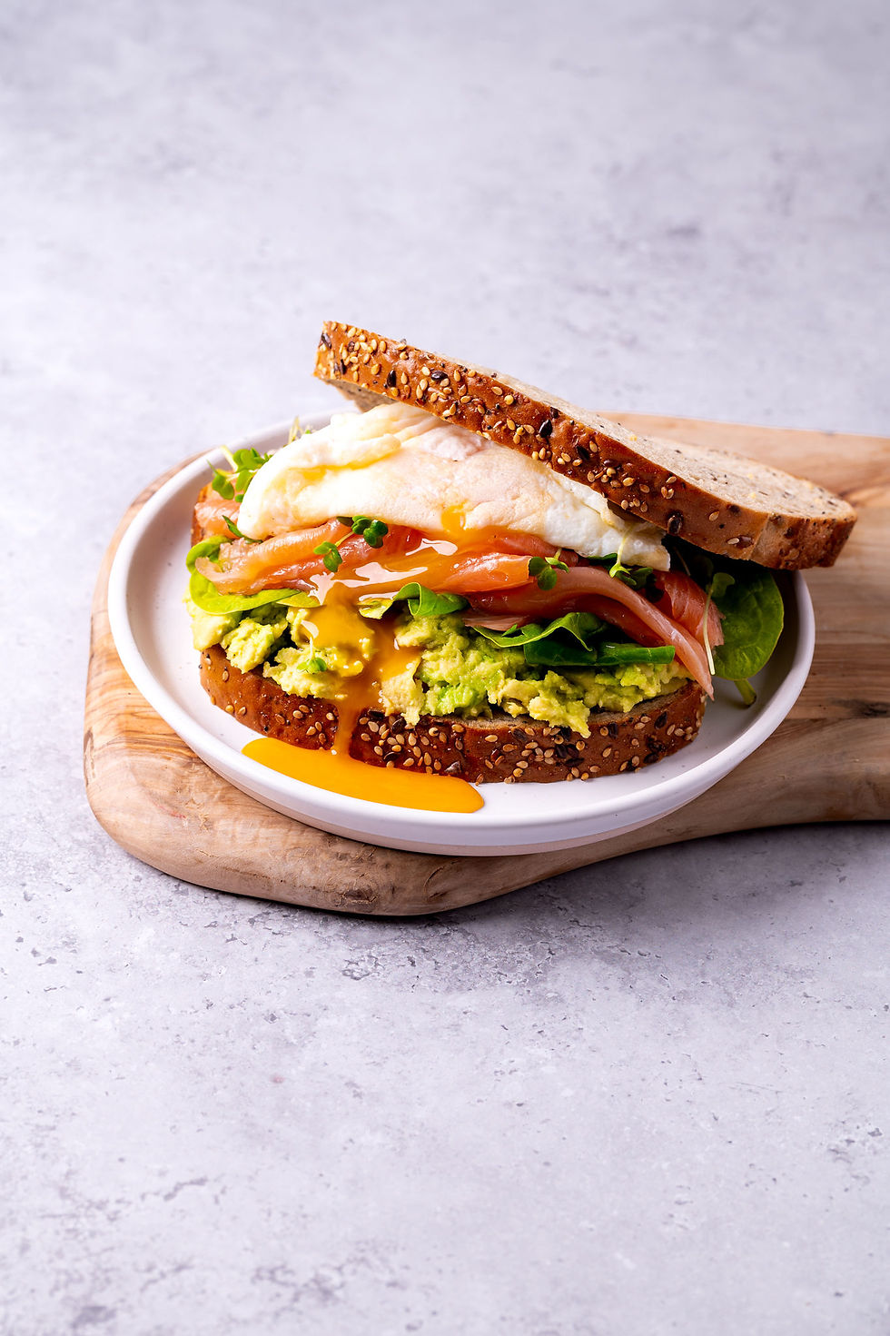 Salmon and Avocado Sandwich