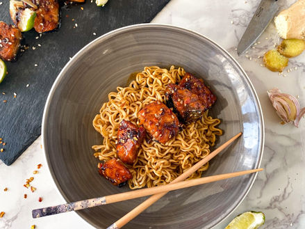 Teriyaki Salmon Bites