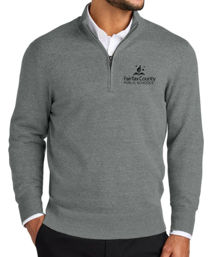 Thumbnail: FCPS - Port Authority Men's Easy Care 1/4-Zip Sweater