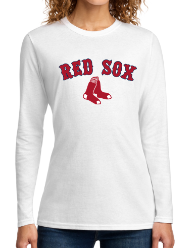 Thumbnail: VLL Red Sox - Port Co. Women's Core Cotton Tee (Long and Short Sle