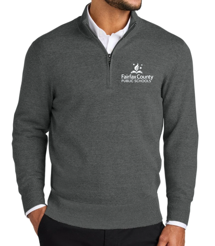 Thumbnail: FCPS - Port Authority Men's Easy Care 1/4-Zip Sweater