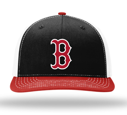 Thumbnail: VLL Red Sox - Solid Twill Trucker 3D Embroidery Snapback