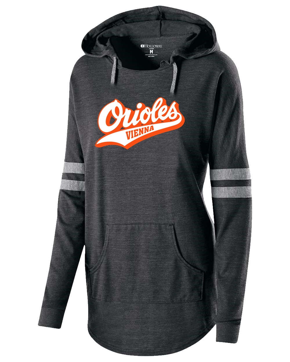 Orioles - Women's Vintage Triblend Hooded L/S T-Shirt