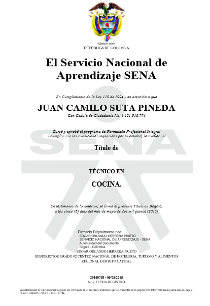 DIPLOMA SENA