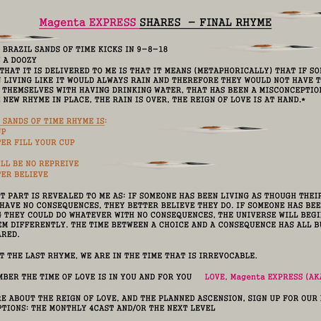 Magenta EXPRESS SHARES - THE FINAL RHYME
