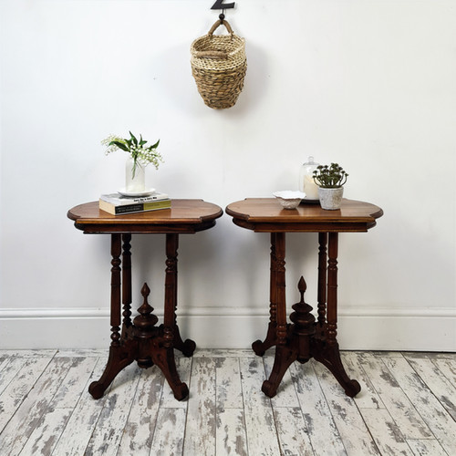 Victorian Side Tables, Circ 1890 | Revived And Restored