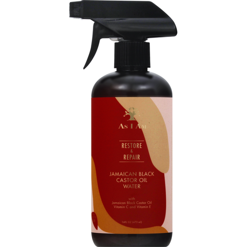 As I Am Restore Repair Jamaican Black Castor Oil Water 16oz Shopmissebonys