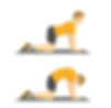 graphic of man performing cat cow exercise
