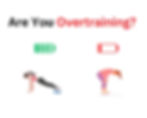 Signs of Overtraining full battery to empty battery graphic