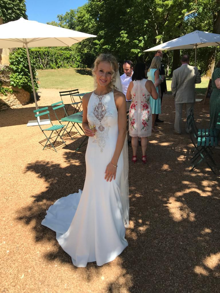 real bride on wedding day in france