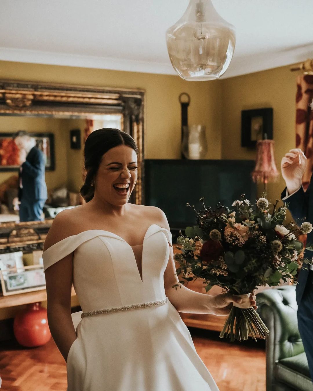 real bride Kimberley in essense of australia wedding dress