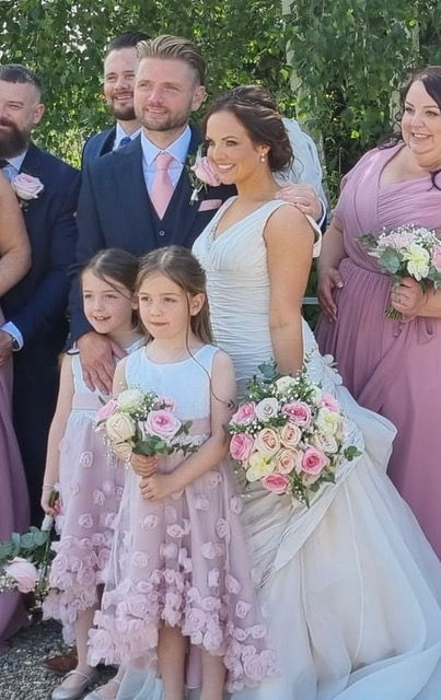 real bride in ian stuart wedding dress essex wedding