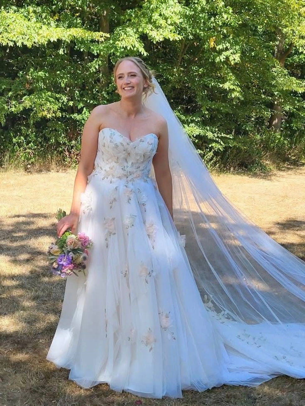 rea bride chloe in petal from mori lee