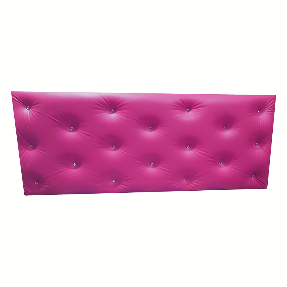 Miniatura: Respaldo 2 plazas Fucsia Cuero Diamante