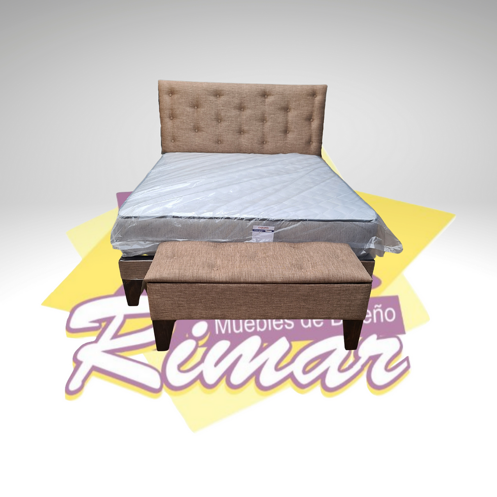 Miniatura: Combo 2 plazas Canela Lino