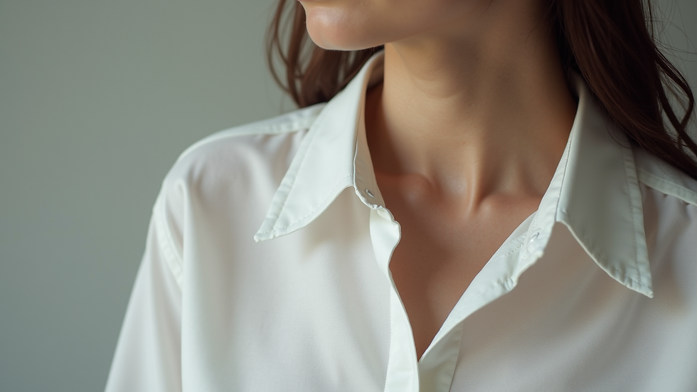 Close-up view of soft fabric texture on a Fluxen shirt