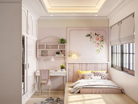 Dễ thương và Hiện đại: Nội thất Phòng Ngủ cho Thiên thần nhỏ