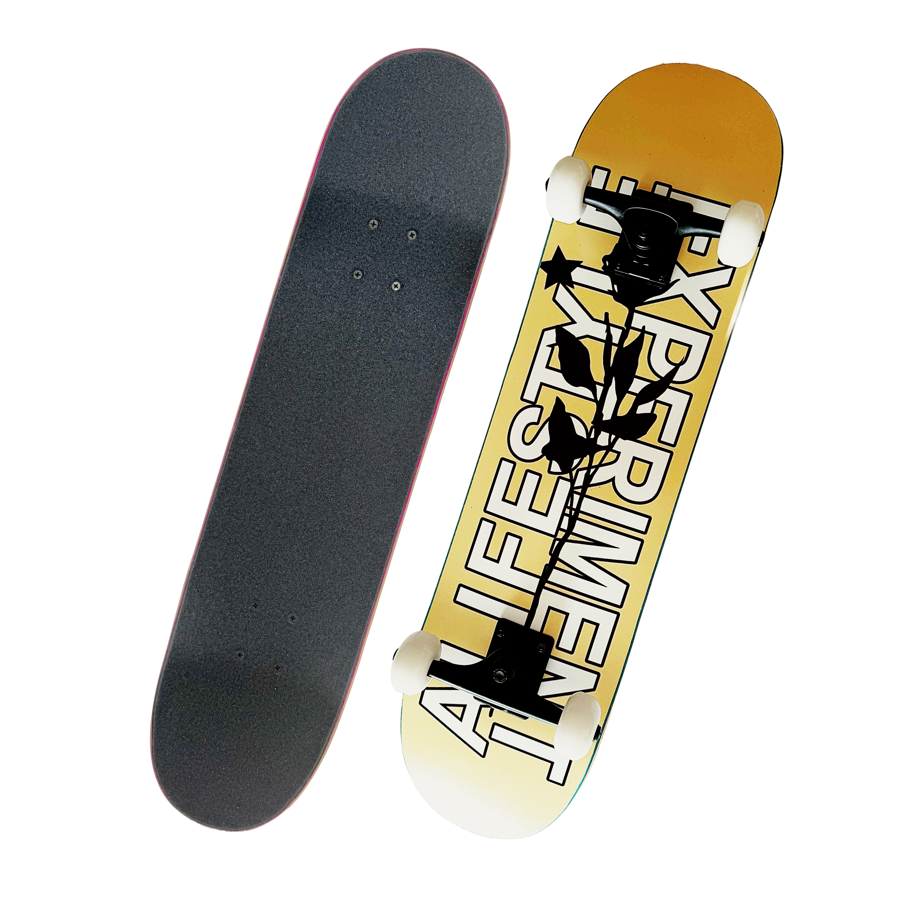 COMPLETE HARDROCK MAPLE SKATEBOARD – NAME + ROSE EDITION