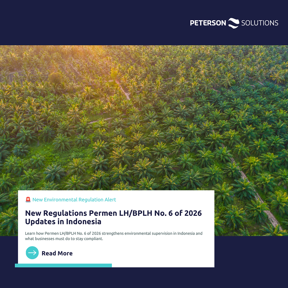Indonesia Strengthens Environmental Compliance: Understanding Permen LH/BPLH No. 6 of 2026