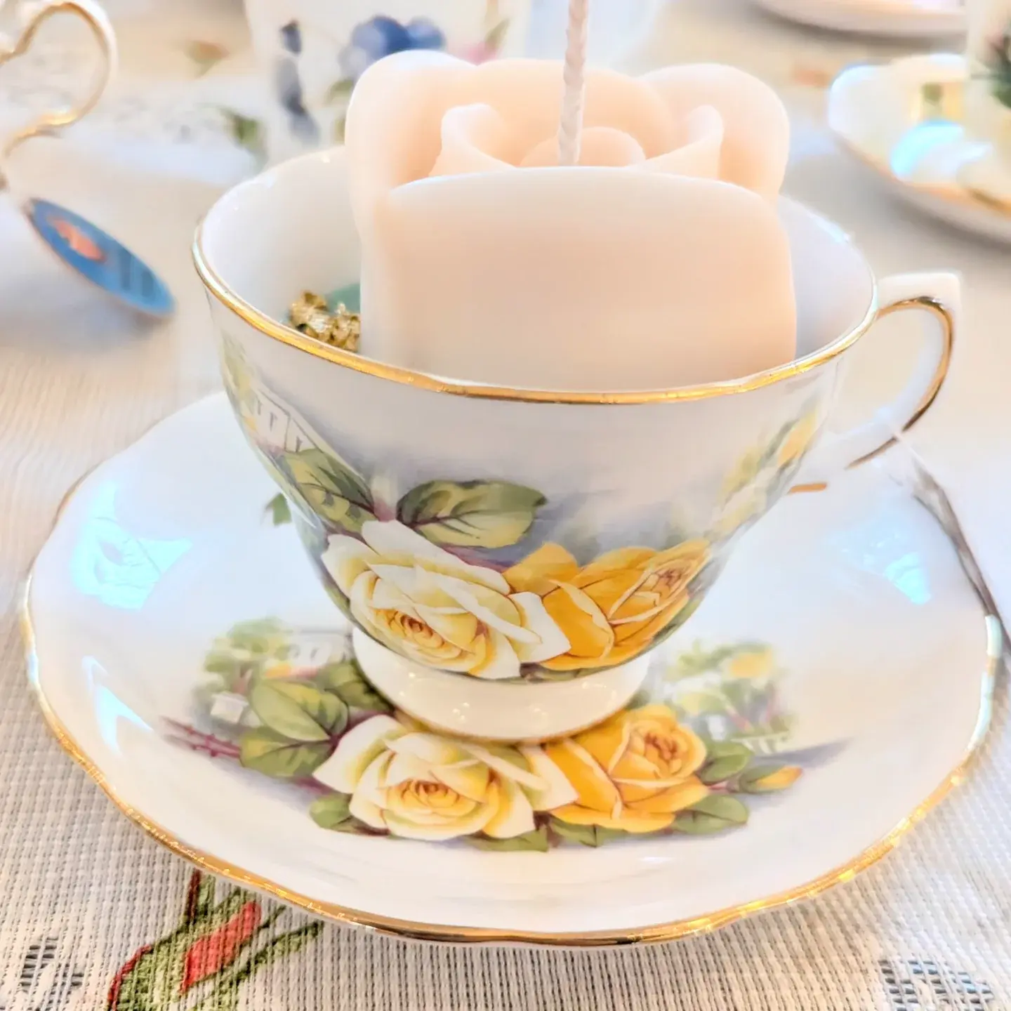 Colclough white roses