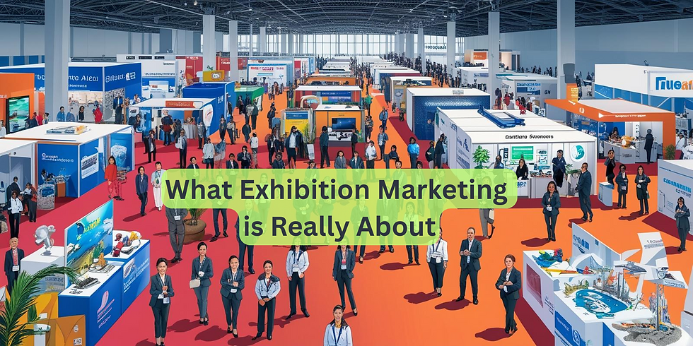 "Exhibition Marketing is about convincing buyers and visitors it is worth their time and effort to attend"