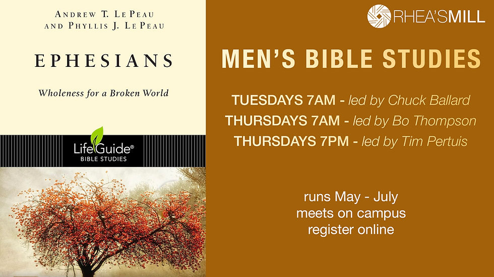 MEN'S BIBLE STUDY