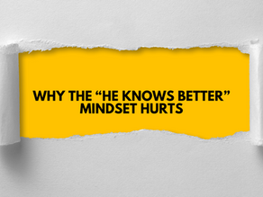 "He Should Know Better!"