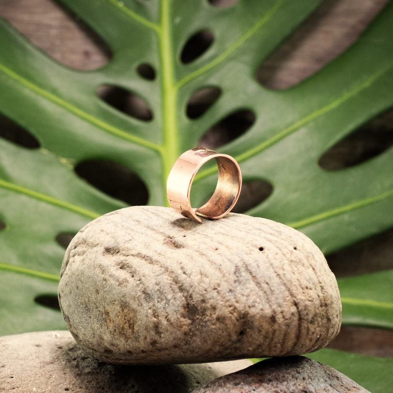 Miniature : Bague Tube en cuivre motif Infini